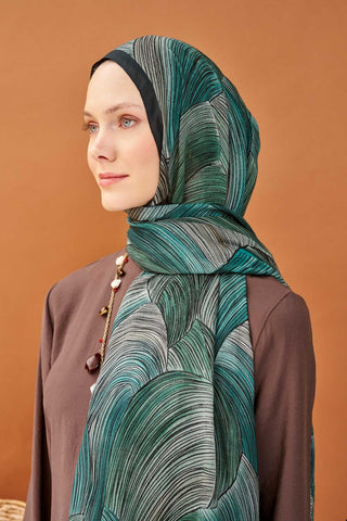 Riva Şal Tencel Flow Turkuaz - Riva Şal - | Silk Home