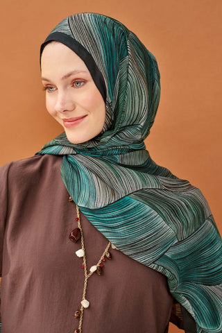 Riva Şal Tencel Flow Turkuaz - Riva Şal - | Silk Home