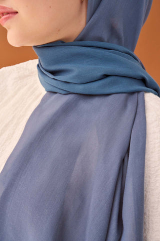 Riva Şal Tencel İndigo - Riva Şal - | Silk Home