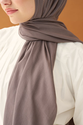 Riva Şal Tencel Koyu Gri - Riva Şal - | Silk Home