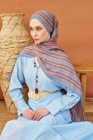 Riva Шаль Tencel Line Индиго