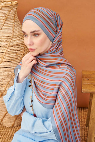 Riva Шаль Tencel Line Индиго