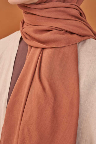Riva Şal Tencel Pas Rengi - Riva Şal - | Silk Home