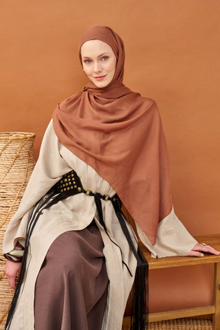 Riva Şal Tencel Pas Rengi - Riva Şal - | Silk Home