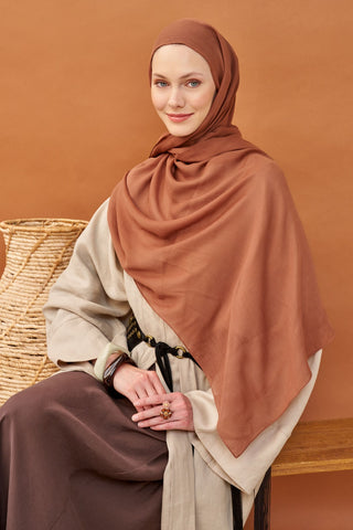 Riva Şal Tencel Pas Rengi - Riva Şal - | Silk Home