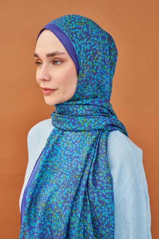 Riva Şal Tencel Secret Garden Saks - Riva Şal - | Silk Home