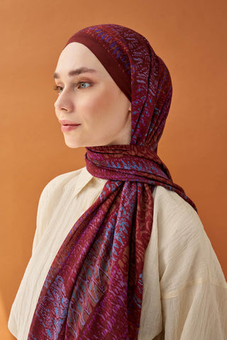Riva Şal Tencel Terra Bordo - Riva Şal - | Silk Home
