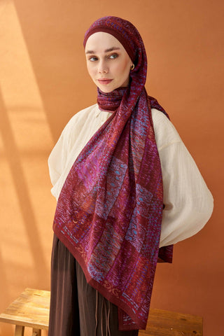 Riva Şal Tencel Terra Bordo - Riva Şal - | Silk Home
