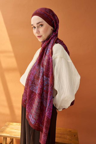 Riva Şal Tencel Terra Bordo - Riva Şal - | Silk Home