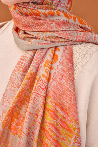 Riva Şal Tencel Terra Turuncu - Riva Şal - | Silk Home