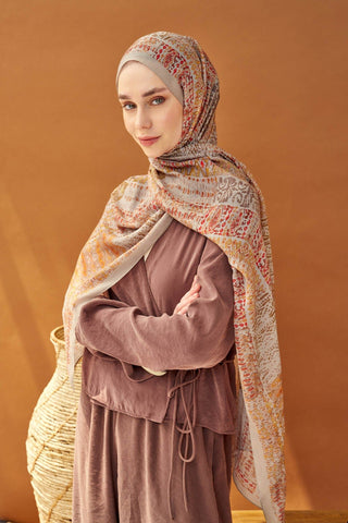 Riva Şal Tencel Terra Vizon - Riva Şal - | Silk Home