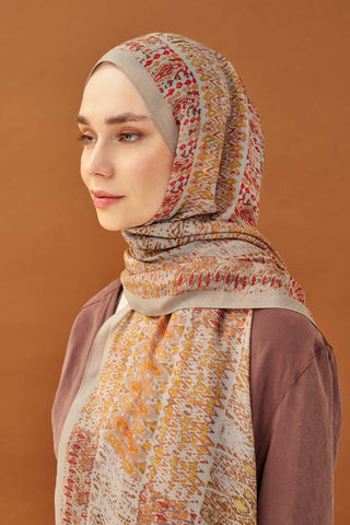 Riva Şal Tencel Terra Vizon - Riva Şal - | Silk Home