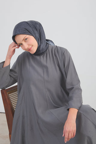 Shiny Eşarp Etnik Desen Antrasit - Shinny Eşarp - | Silk Home