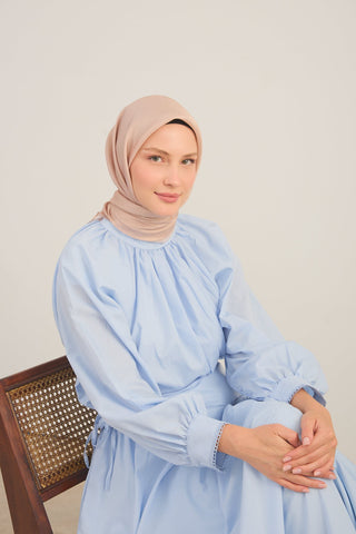 Shiny Eşarp Kontur Desen Tozpembe