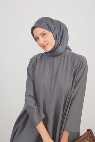 Shiny Eşarp Monogram Füme - Shinny Eşarp - | Silk Home