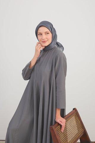 Shiny Eşarp Monogram Füme - Shinny Eşarp - | Silk Home