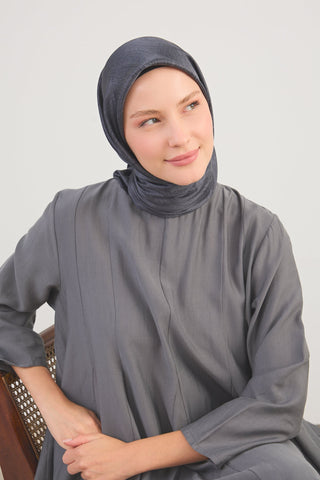 Shiny Eşarp Ottoman Paisley Açık Siyah