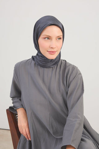 Shiny Eşarp Ottoman Paisley Açık Siyah