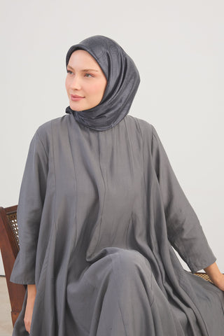 Shiny Eşarp Ottoman Paisley Açık Siyah