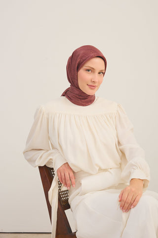 Shiny Eşarp Ottoman Paisley Bordo