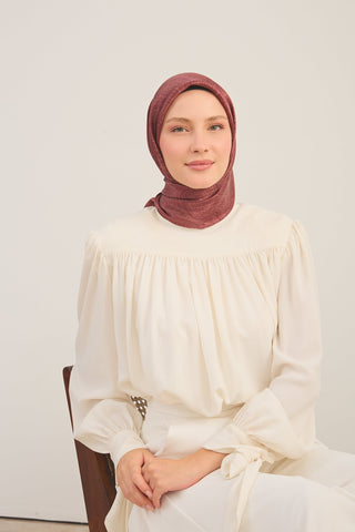 Shiny Eşarp Ottoman Paisley Bordo