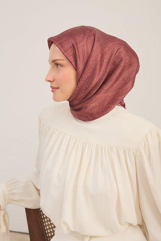 Shiny Eşarp Ottoman Paisley Bordo