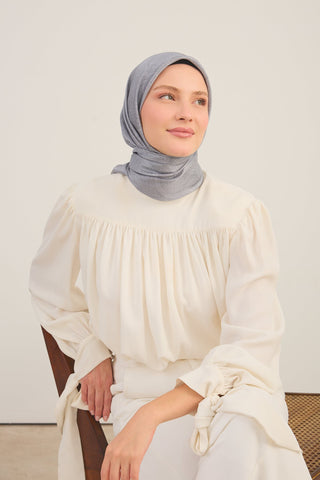 Shiny Eşarp Ottoman Paisley Gümüş