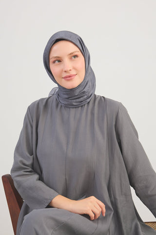 Shiny Eşarp Ottoman Paisley Koyu Gri