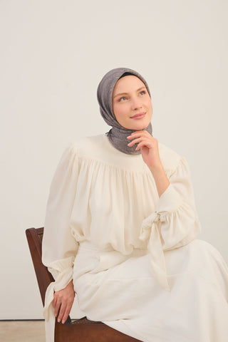 Shiny Eşarp Ottoman Paisley Koyu Vizon
