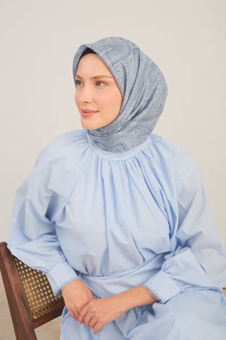 Shiny Eşarp Ottoman Paisley Mavi