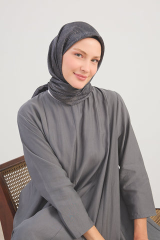 Shiny Eşarp Ottoman Paisley Siyah