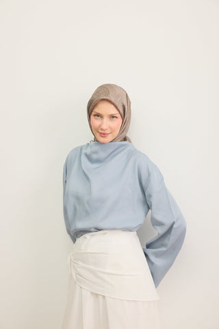 Shiny Eşarp Ottoman Paisley Sütlü Kahve
