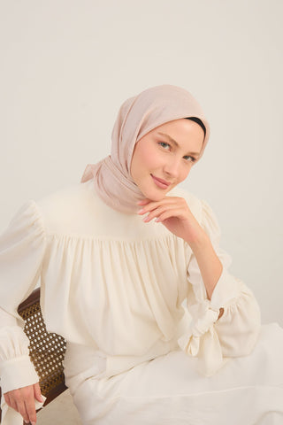 Shiny Eşarp Ottoman Paisley Tozpembe