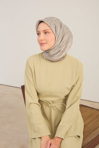 Shiny Eşarp Ottoman Paisley Yeşil Bej