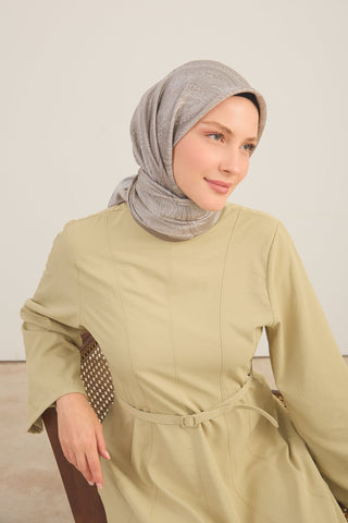 Shiny Eşarp Ottoman Paisley Yeşil Bej