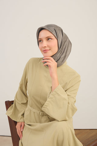 Shiny Eşarp Ottoman Paisley Yeşil Gri