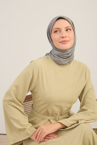 Shiny Eşarp Ottoman Paisley Yeşil Gri