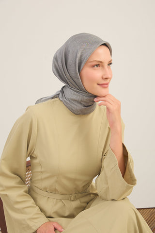 Shiny Eşarp Ottoman Paisley Yeşil Gri