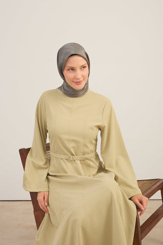 Shiny Eşarp Ottoman Paisley Yeşil Gri