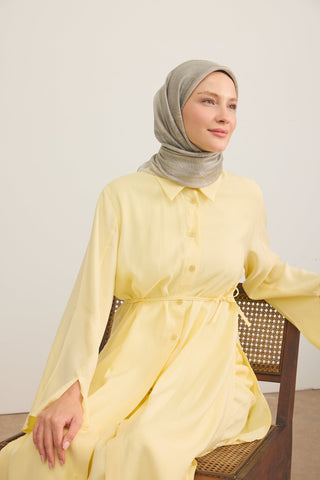 Shiny Eşarp Ottoman Paisley Yeşil Gri