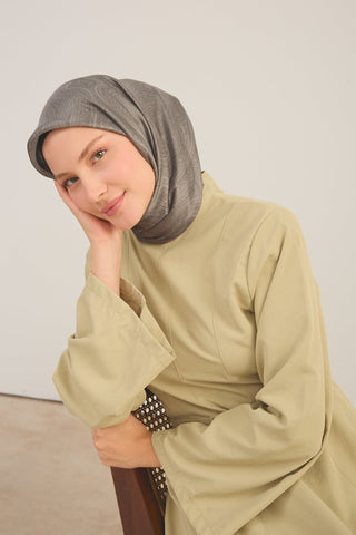 Shiny Eşarp Ottoman Paisley Yeşil Gri