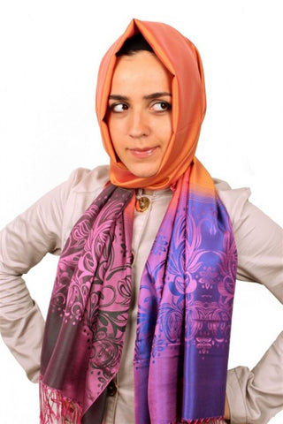 Silk Four-Sided Silk Scarf SE1089-01