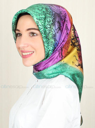 Silk Home %100 Twill İpek Eşarp 10132-10