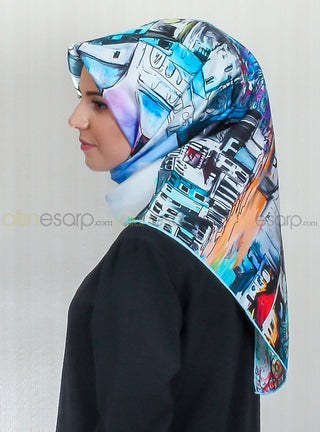 Silk Home %100 Twill İpek Eşarp 10450-08
