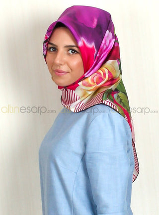 Silk Home %100 Twill İpek Eşarp 10529-11