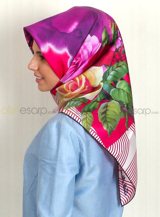 Silk Home %100 Twill İpek Eşarp 10529-11