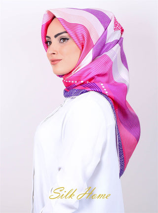 Silk Home %100 Twill İpek Eşarp 10858-07