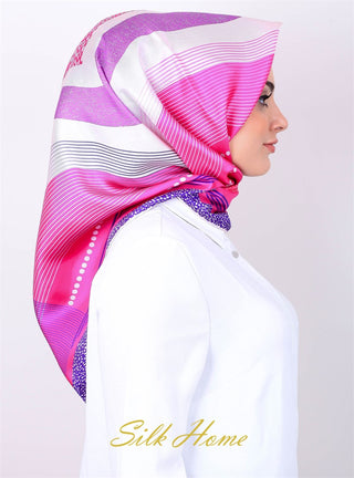 Silk Home %100 Twill İpek Eşarp 10858-07