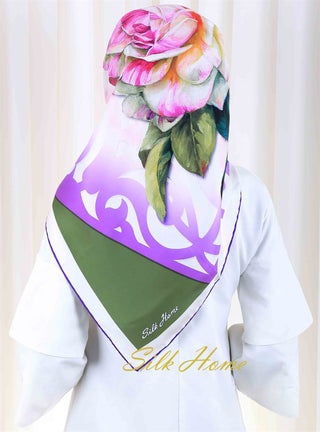 Silk Home %100 Twill İpek Eşarp 10874-16