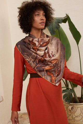 Silk Home %100 Twill İpek Eşarp 11316-12